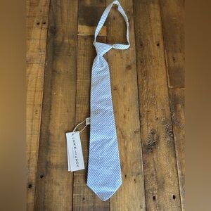 Janie and Jack Light Blue and White Tie